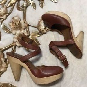 Seychelles Platform wooden heels